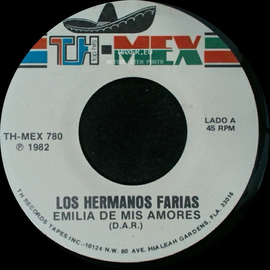 Los Hermanos Farias - Emilia De Mis Amores / Los Hijos Son Los Que Sufren side A