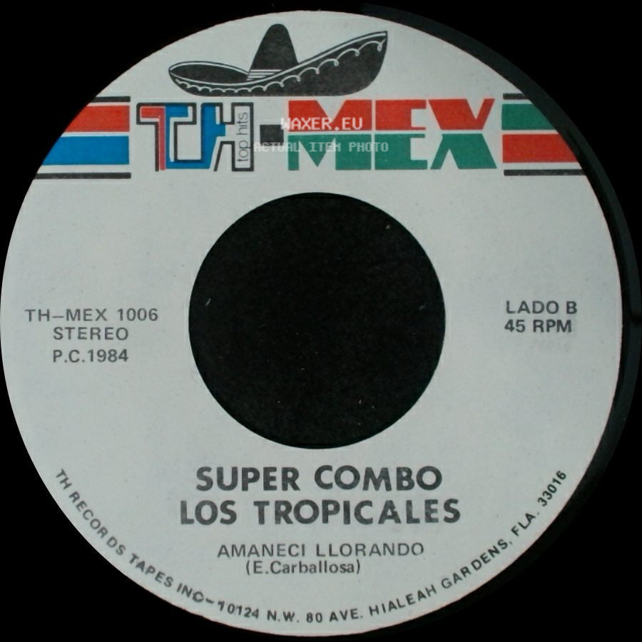 Super Combo Los Tropicales - El Murcielago Chupon / Amaneci Llorando side B