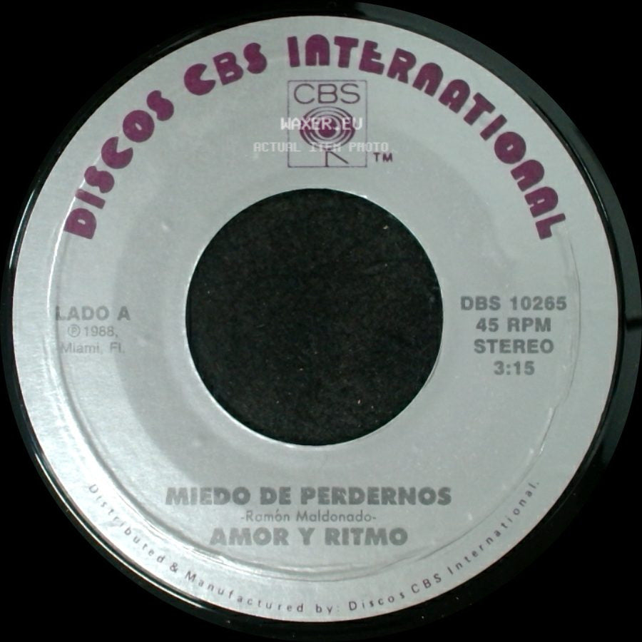 Amor Y Ritmo - Miedo De Perdernos / Ya Te Olvide side A