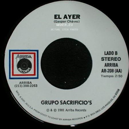 Grupo Sacrificio's - Lo Dicho / El Ayer side B