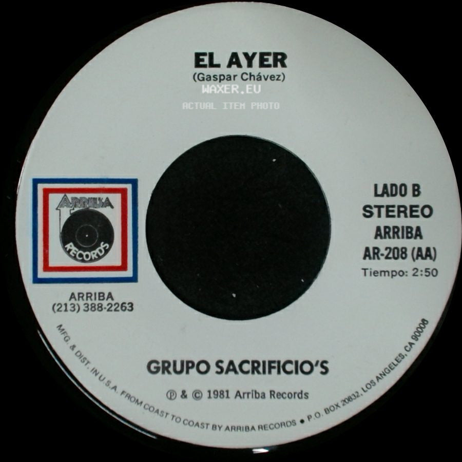 Grupo Sacrificio's - Lo Dicho / El Ayer side B