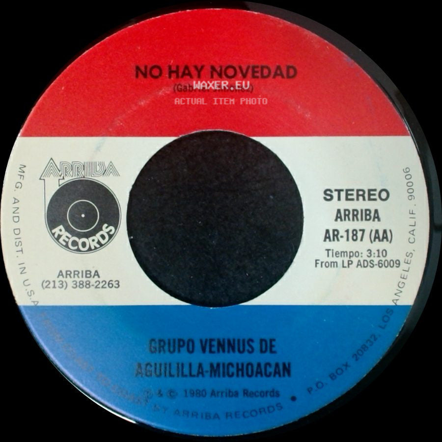 Grupo Vennus De Aguililla-Michoacan - Si Asi Te Quieres Ir / No Hay Novedad side B