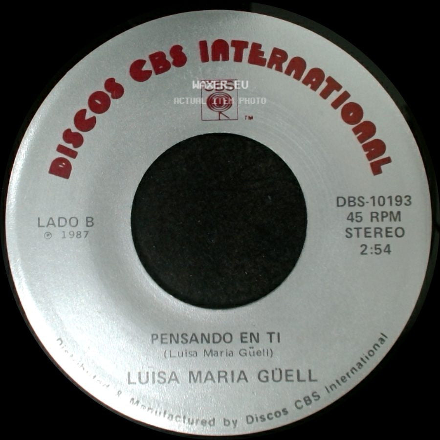 Luisa Maria Güell - Caliente / Pensando En Ti side B