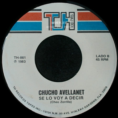 Chucho Avellanet - No Volvere A Hablar De Amor / Se Lo Voy A Decir side B