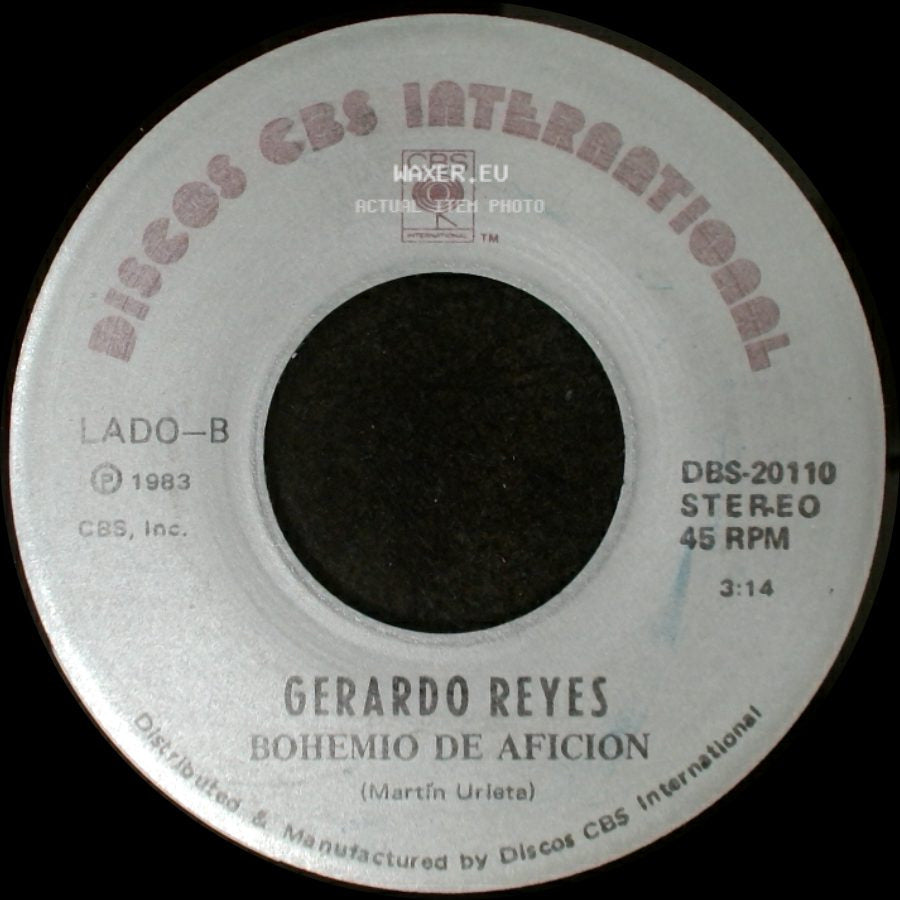 Gerardo Reyes - Paso A La Reina / Bohemio De Aficion side B