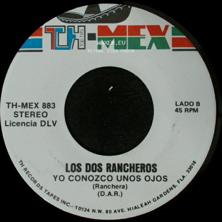 Los Dos Rancheros - Hoy Perdi / Yo Conozco Unos Ojos side B