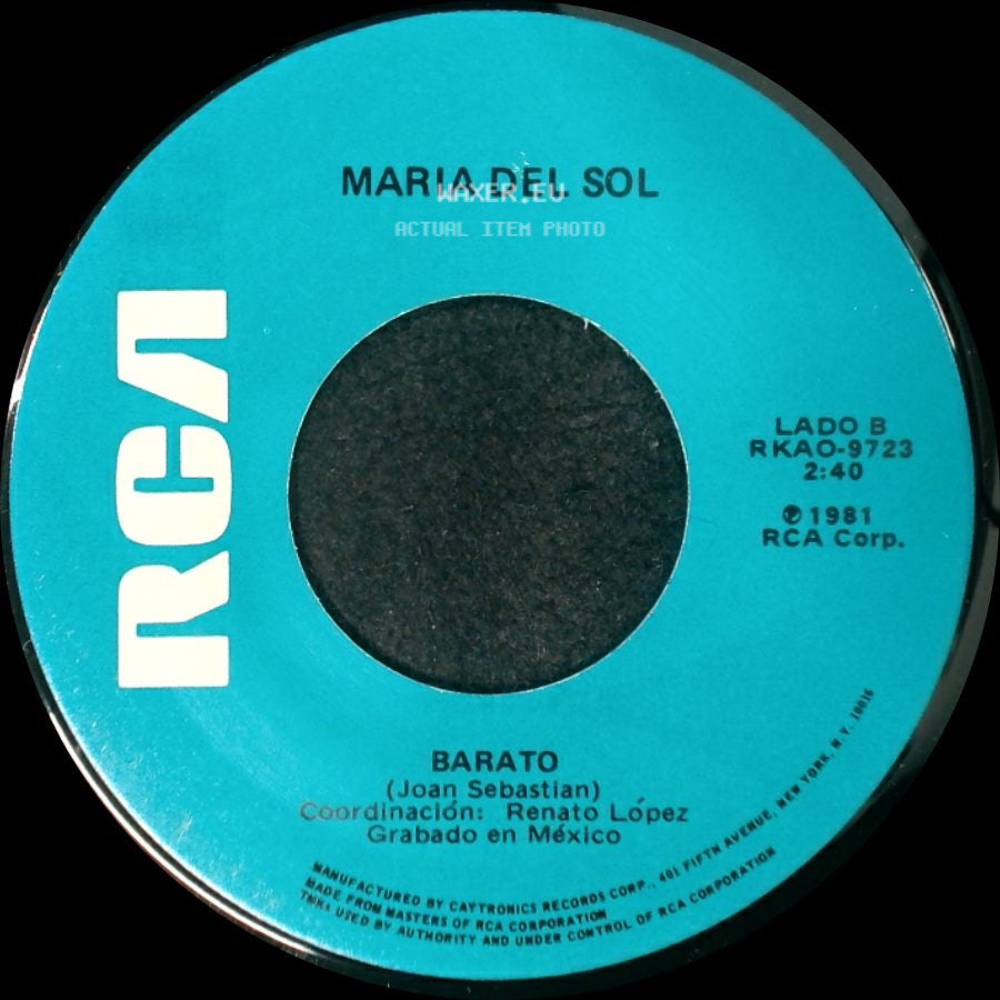Marco Antonio Muniz Y Maria Del Sol / Maria Del Sol - No Me Interesa Lo Que Pase... A Mi, Me Gustas Tu ("A Mellow Melody") / Barato side B