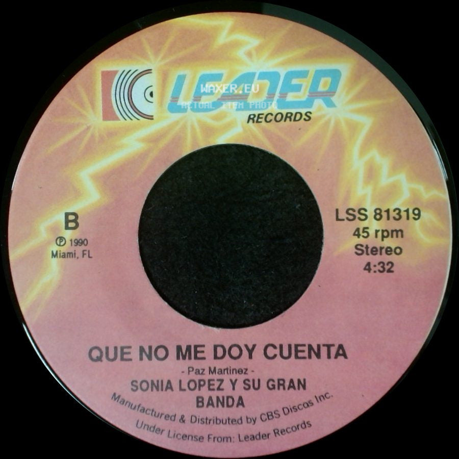 Sonia Lopez Y Su Gran Banda - Que Diran / Que No Me Doy Cuenta side B