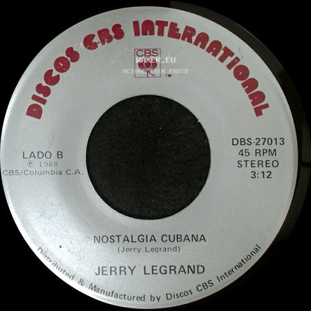 Jerry Legrand - Quiereme Mucho, Besame Mucho / Nostalgia Cubana side B