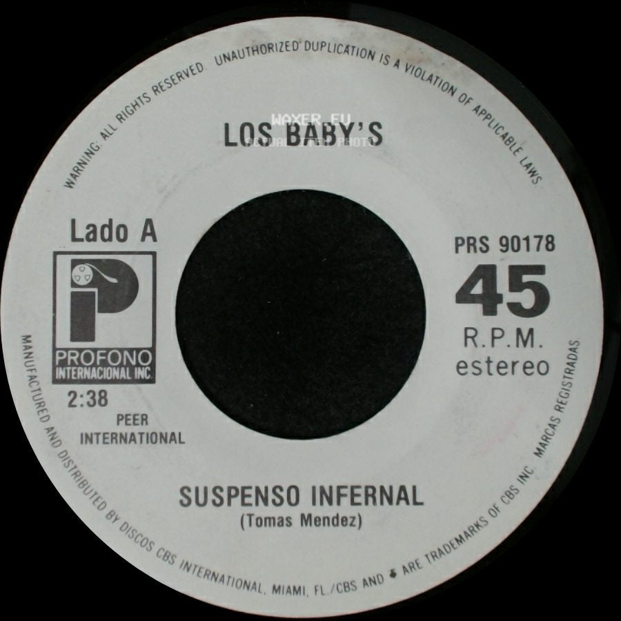 Los Baby's - Suspenso Infernal / Mañana Y Despues side A