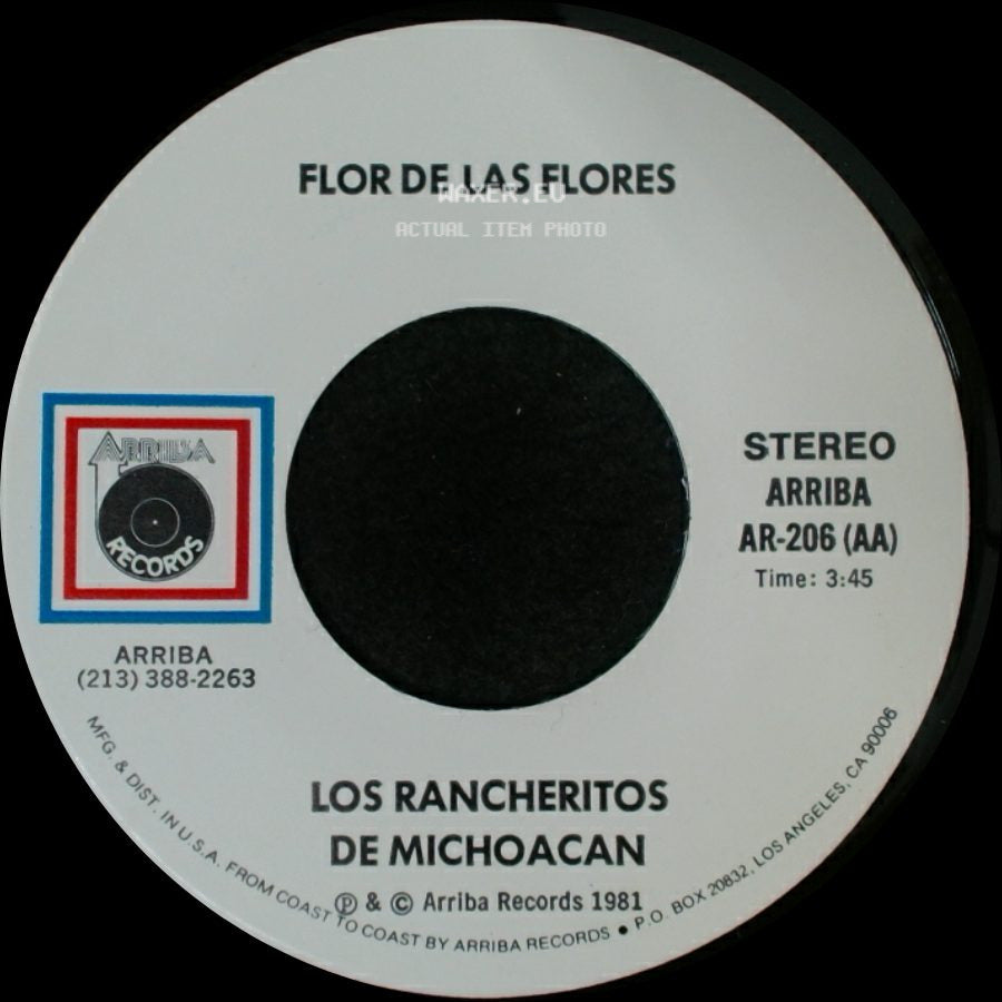 Los Rancheritos De Michoacan - El Pitcher Valenzuela / Flor De Las Flores side B