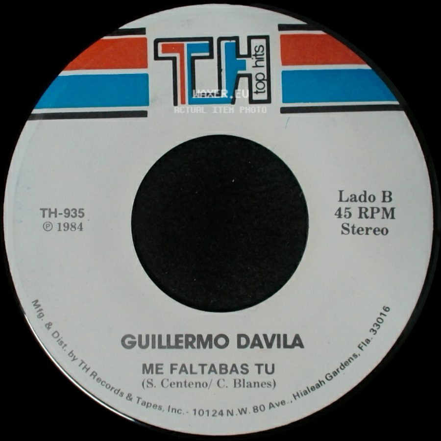 Guillermo Davila - Es Cuestion De Tiempo / Me Faltabas Tu side B
