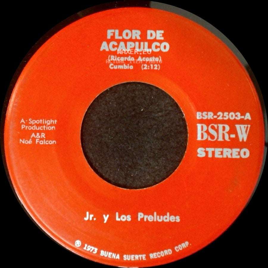 Jr. Y Los Preludes - Flor De Acapulco / Flores En El Campo side A