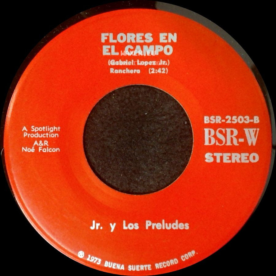 Jr. Y Los Preludes - Flor De Acapulco / Flores En El Campo side B