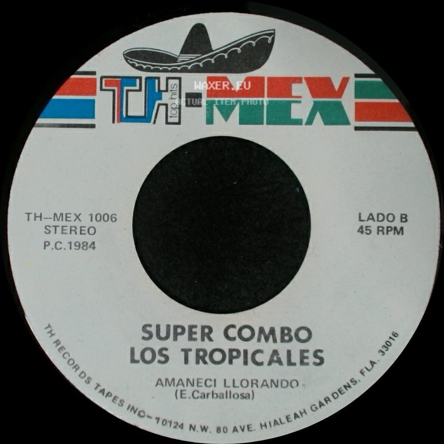 Super Combo Los Tropicales - El Murcielago Chupon / Amaneci Llorando side B