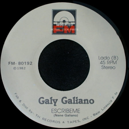 Galy Galiano - Yo Sere Tu Seras / Escribeme side B