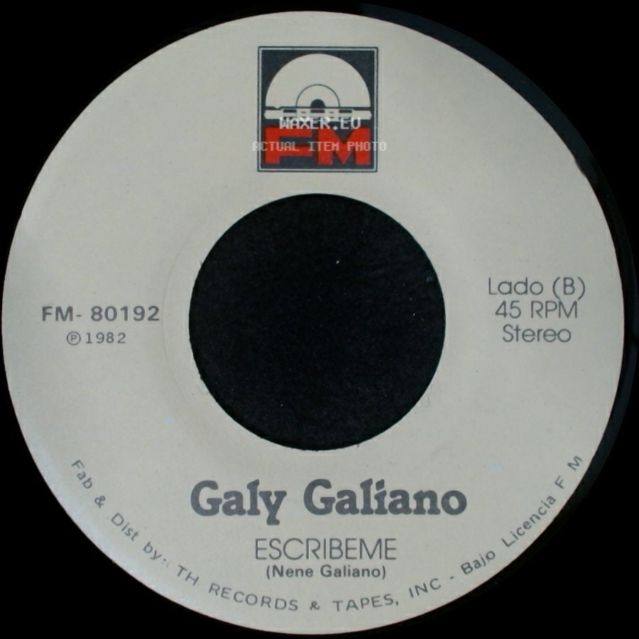 Galy Galiano - Yo Sere Tu Seras / Escribeme side B