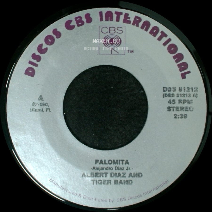 Albert Diaz And Tiger Band - Palomita / Tu Me Besas side A