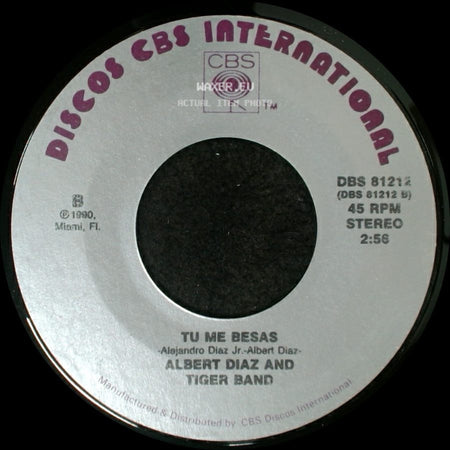 Albert Diaz And Tiger Band - Palomita / Tu Me Besas side B
