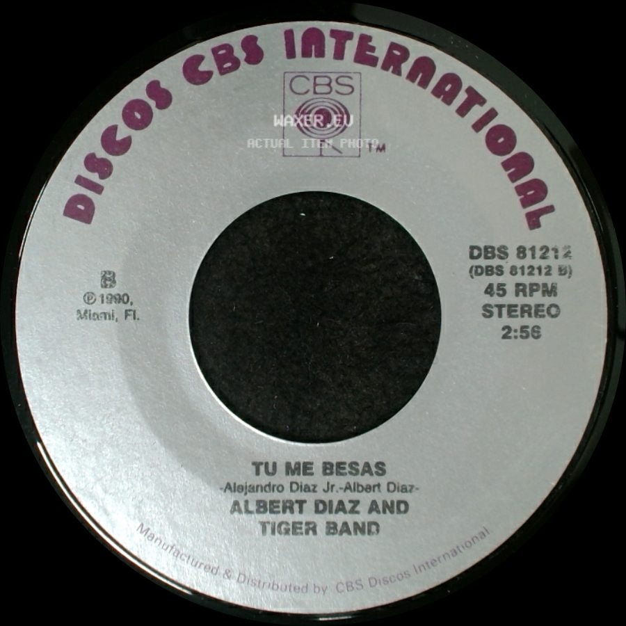 Albert Diaz And Tiger Band - Palomita / Tu Me Besas side B