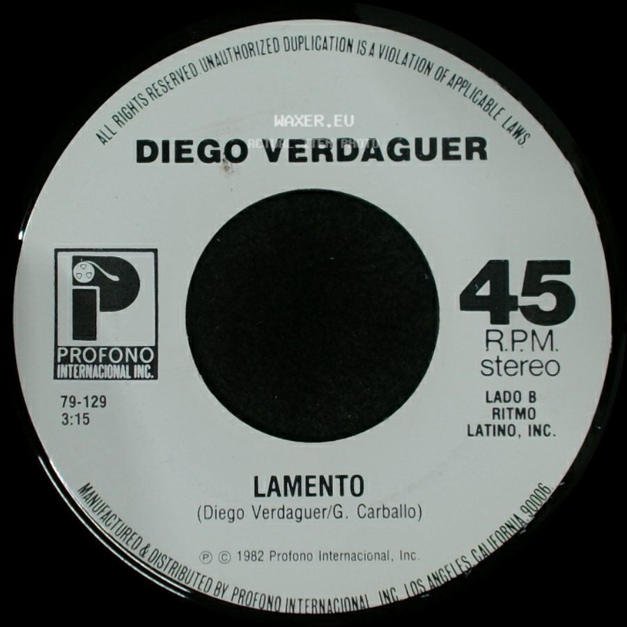 Diego Verdaguer - Coco Loco / Lamento side B