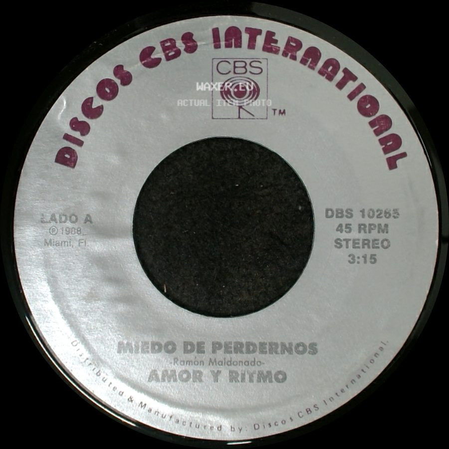 Amor Y Ritmo - Miedo De Perdernos Amor Y Ritmo / Ya Te Olvide side A