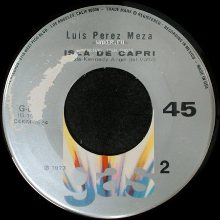 Luis Perez Meza Con Mariachi - Cuando Se Llega A Viejo / Isla De Capri side B