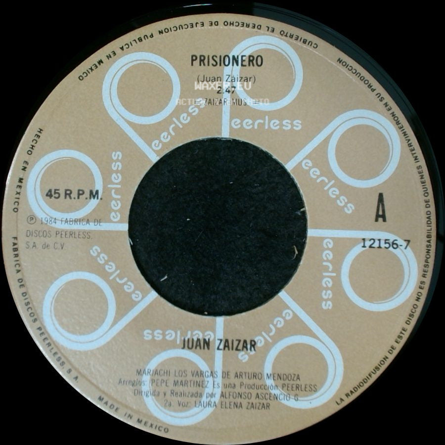Juan Zaizar - Prisionero / David side A