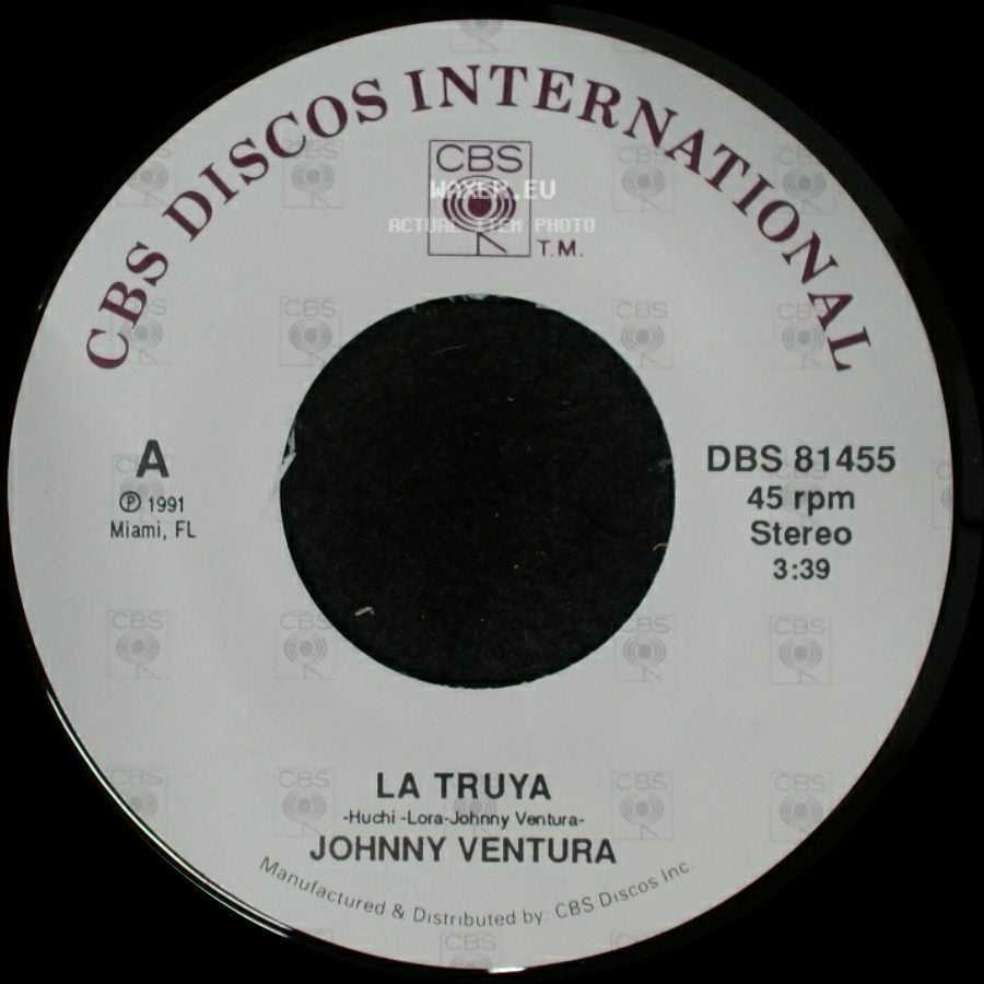 Johnny Ventura - La Truya / Chuculum Sepetua side A