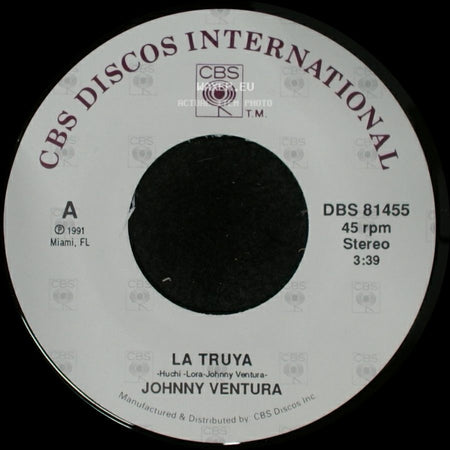 Johnny Ventura - La Truya / Chuculum Sepetua side A