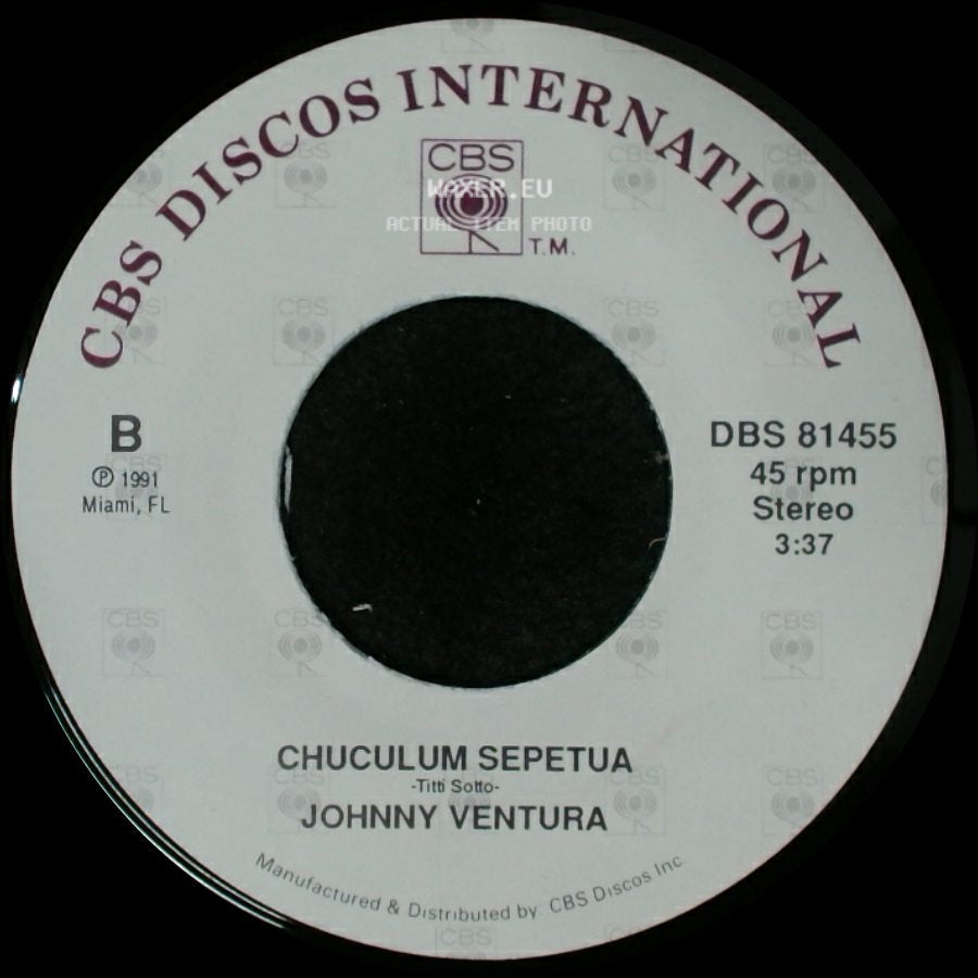 Johnny Ventura - La Truya / Chuculum Sepetua side B