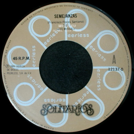 Solitarios - Semejanzas / Borron Y Cuenta Nueva side A
