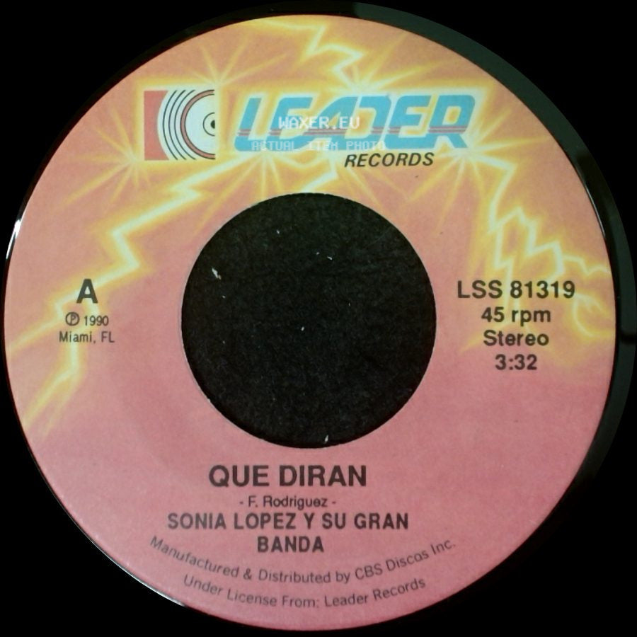 Sonia Lopez Y Su Gran Banda - Que Diran / Que No Me Doy Cuenta side A