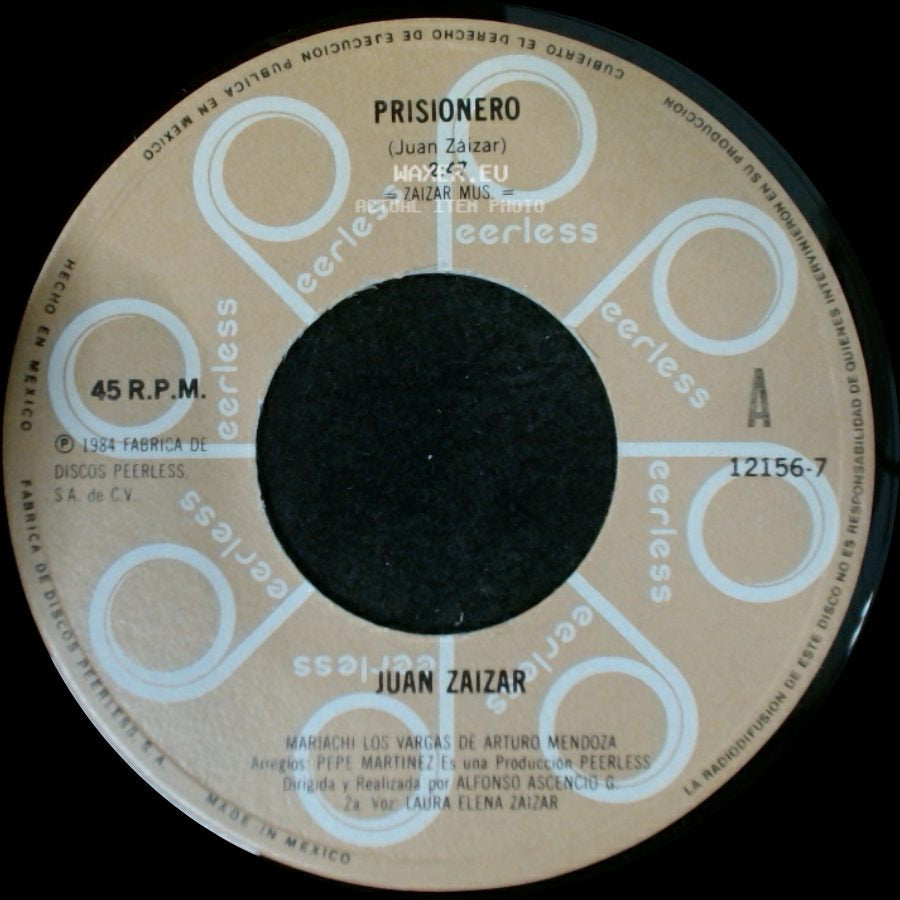 Juan Zaizar - Prisionero / David side A
