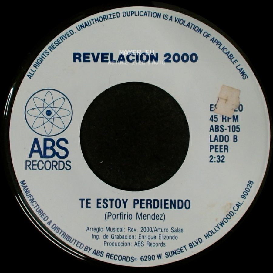 Revelacion 2000 - Calla, Muchachita / Te Estoy Perdiendo side B