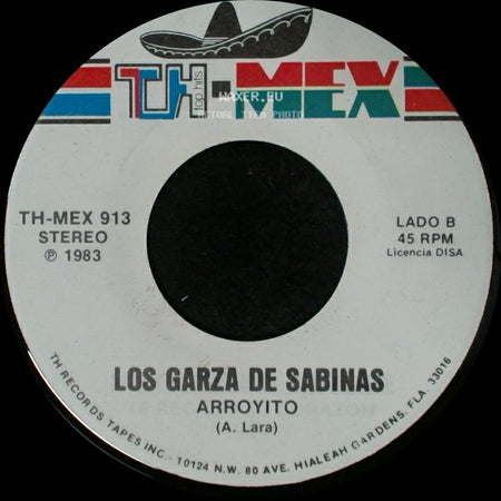 Los Garza De Sabinas - Si Tienes Corazon / Arroyito side B