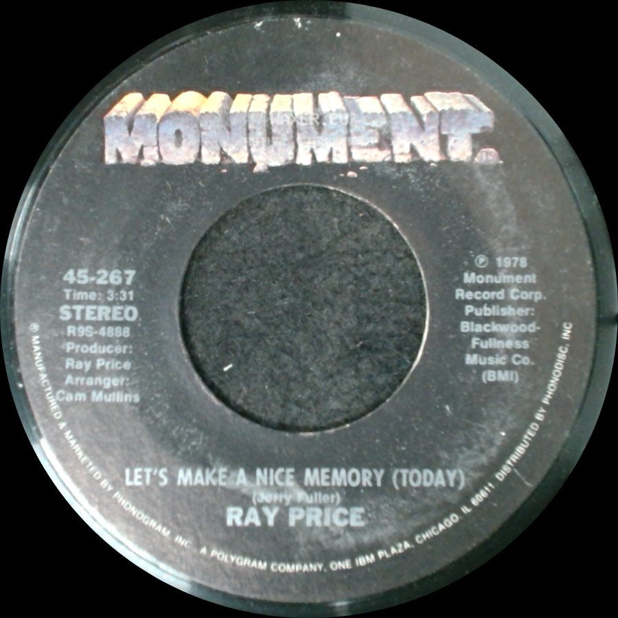 Ray Price - Let's Make A Nice Memory (Today) / Feet side A