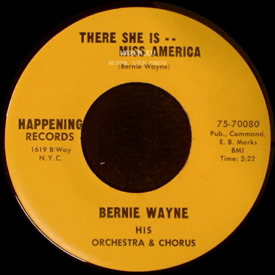 Bernie Wayne - There She Is -- Miss America / Port Au Prince The Ring-A-Ding-Ding Song side A