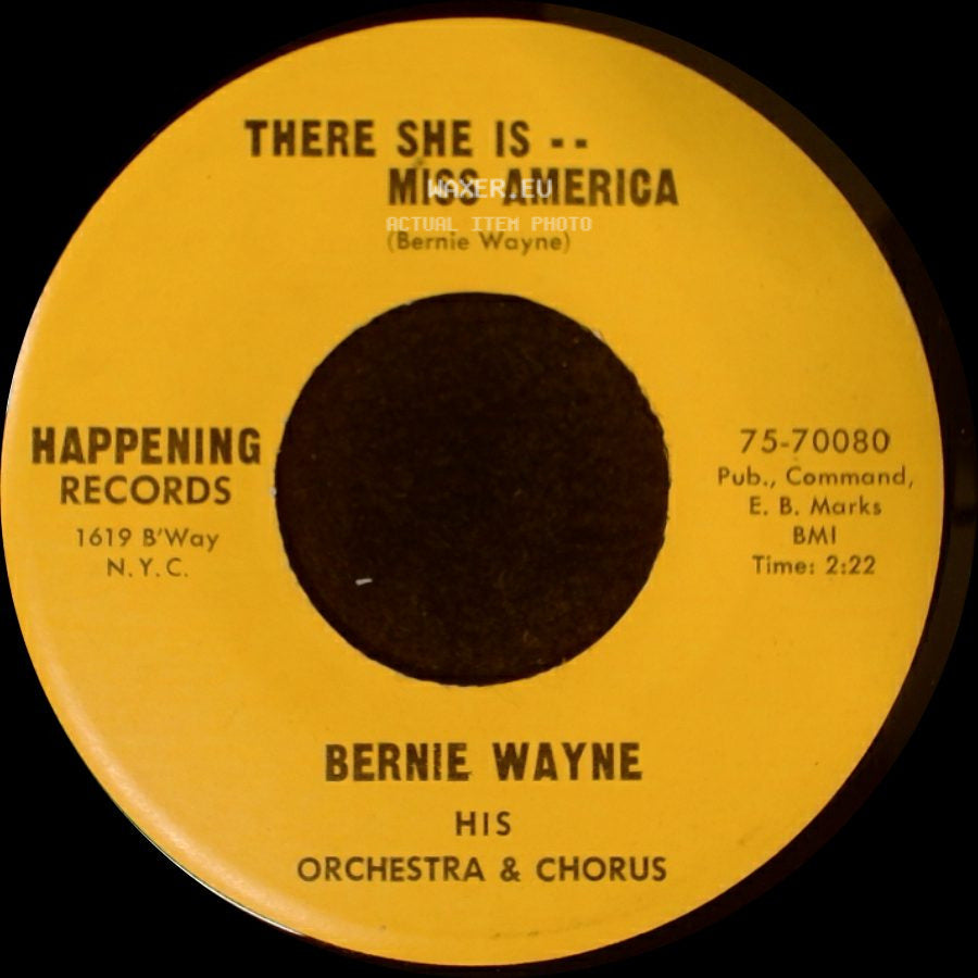 Bernie Wayne - There She Is -- Miss America / Port Au Prince The Ring-A-Ding-Ding Song side A