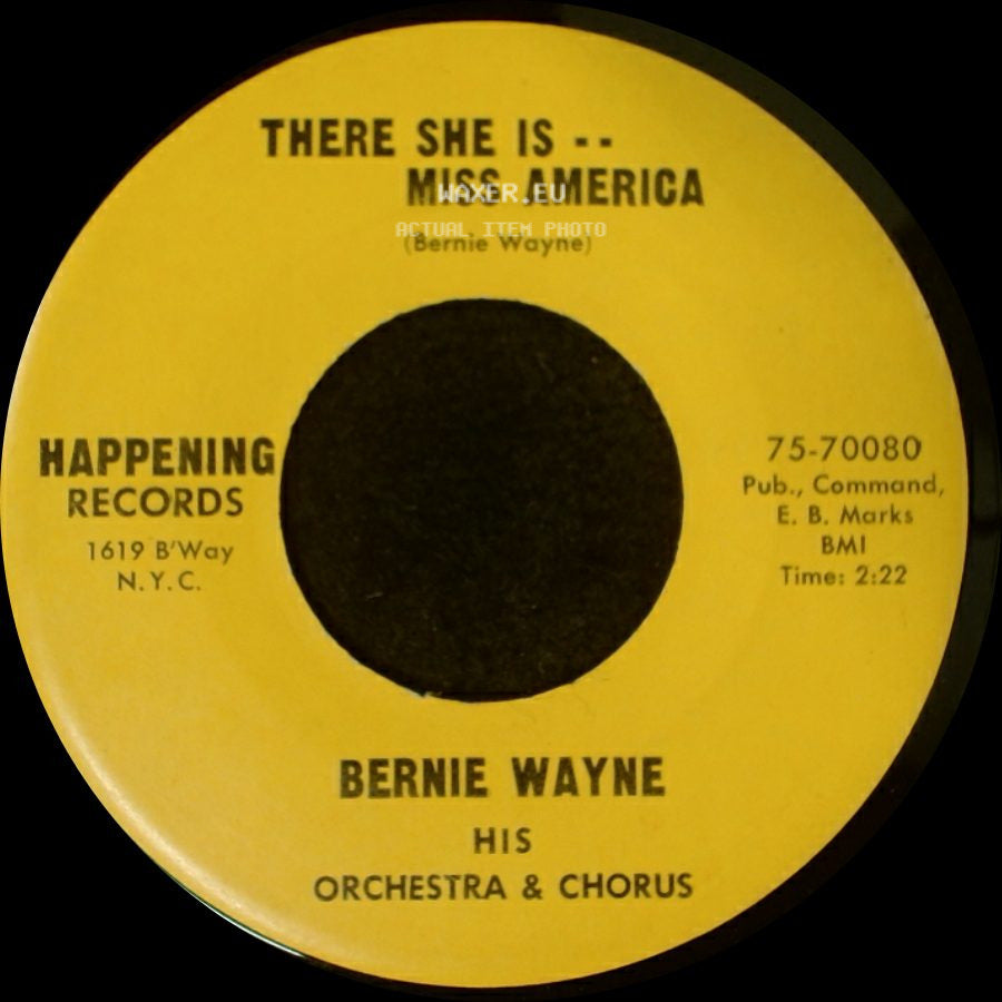 Bernie Wayne - There She Is -- Miss America / Port Au Prince The Ring-A-Ding-Ding Song side A