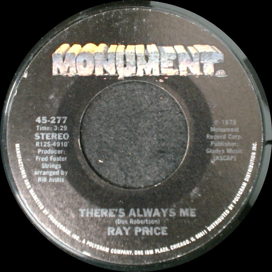 Ray Price - If It's All The Same To You (I'll Be Leaving In The Morning) / There's Always Me side B