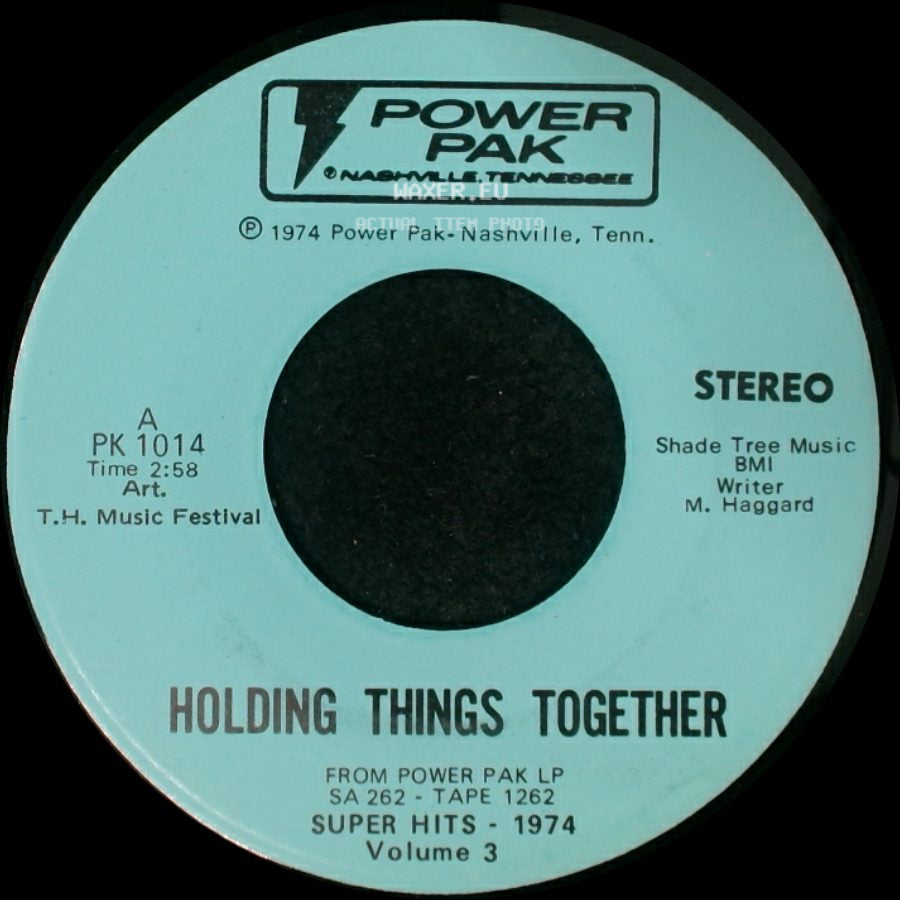 Unknown Artist - Holding Things Together / I Overlooked An Orchid side A
