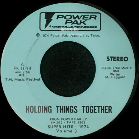 T.H. Music Festival - Holding Things Together / I Overlooked An Orchid side A