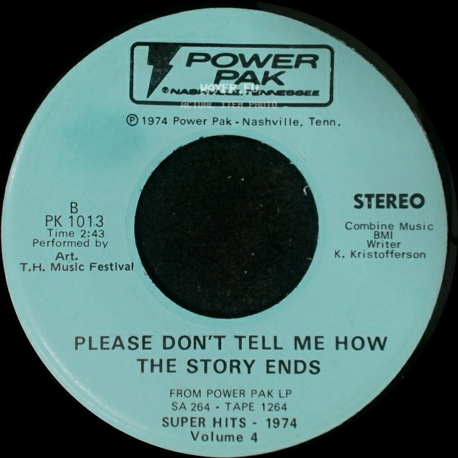Art. T.H. Music Festival - Between Lust & Watching Tv / Please Don't Tell Me How The Story Ends side B