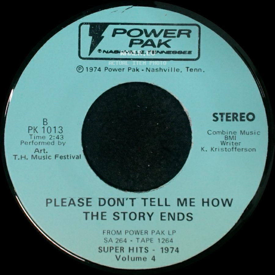 Art. / T.H. Music Festival - Between Lust & Watching Tv / Please Don't Tell Me How The Story Ends side B