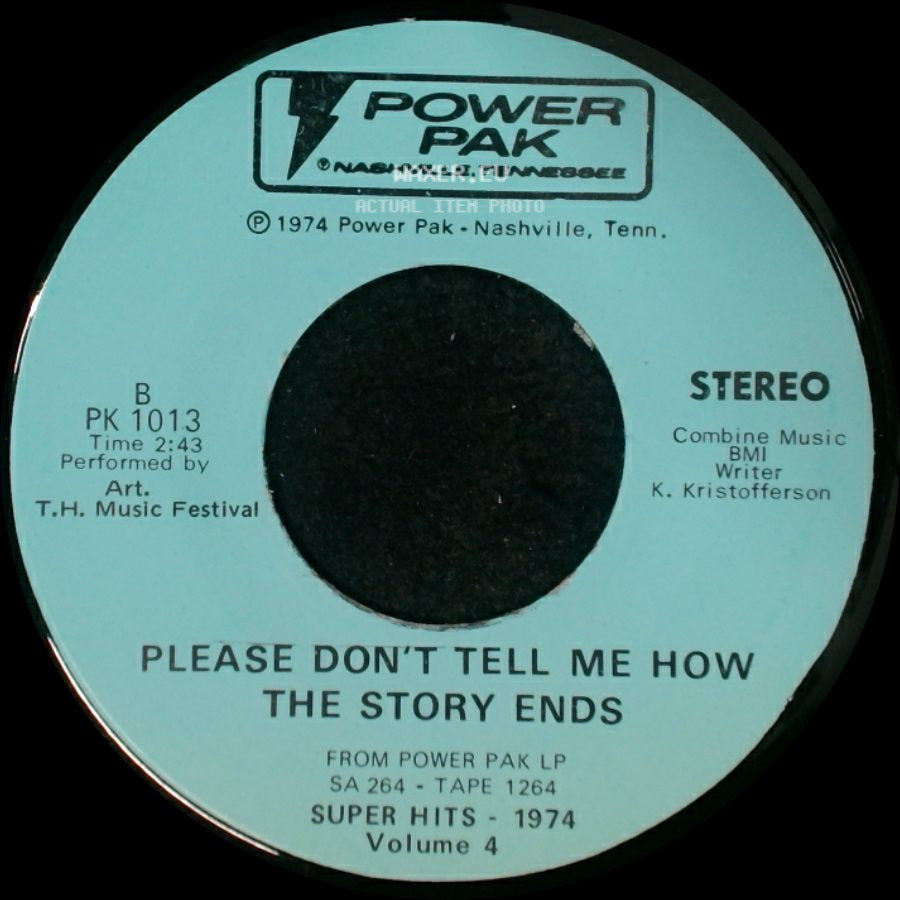 Art. T.H. Music Festival - Between Lust & Watching Tv / Please Don't Tell Me How The Story Ends side B