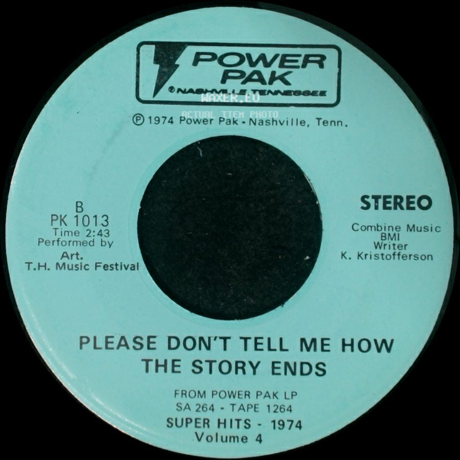 T.H. Music Festival - Between Lust & Watching Tv / Please Don't Tell Me How The Story Ends side B