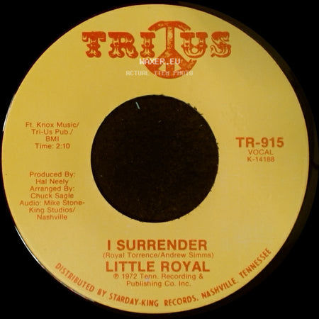 Little Royal - Soul Train / I Surrender side B