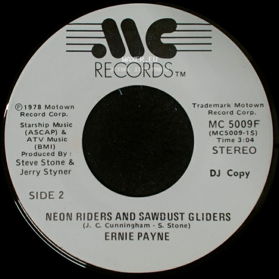 Ernie Payne - Neon Riders And Sawdust Gliders / Neon Riders And Sawdust Gliders side B