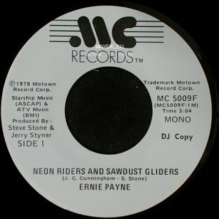 Ernie Payne - Neon Riders And Sawdust Gliders / Neon Riders And Sawdust Gliders side A